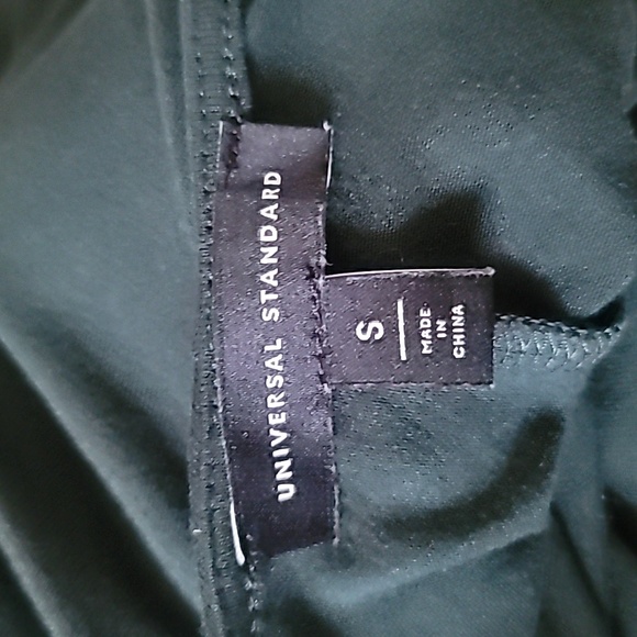 Universal Standard Teresa Dress Small Green Liquid Jersey V-Neck Kaftan Lounge - Picture 8 of 10